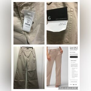 WHBM Hi Rise Mariner Wide Leg Size 6